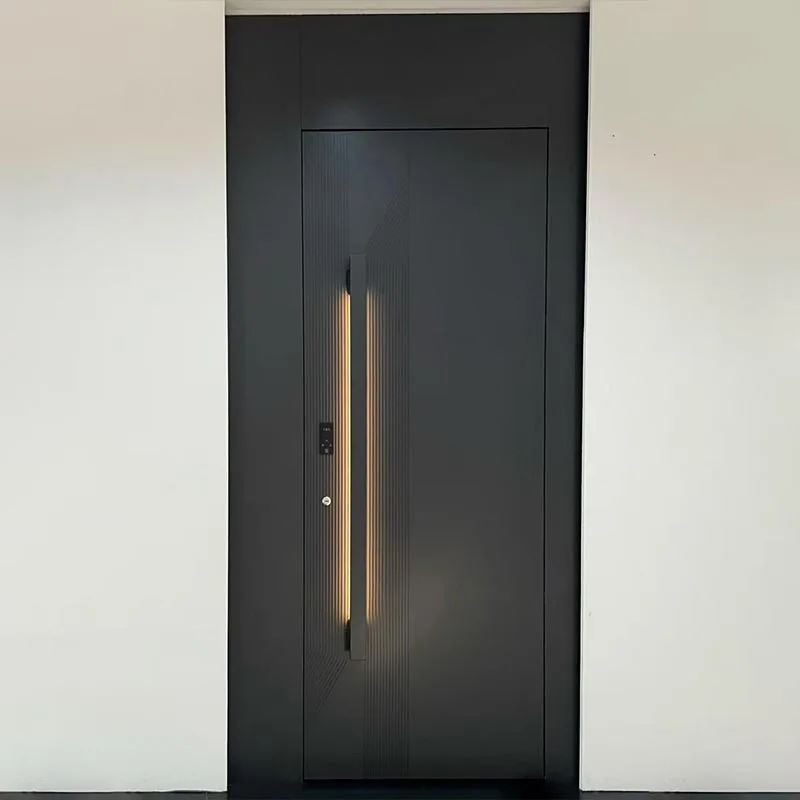 Cửa ra vào bằng nhôm tổ ong có đèn LED