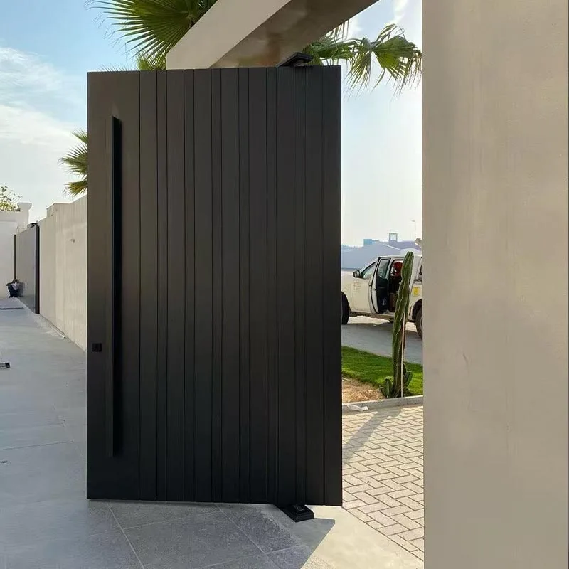 Off-axis Carved Copper-Aluminum Door